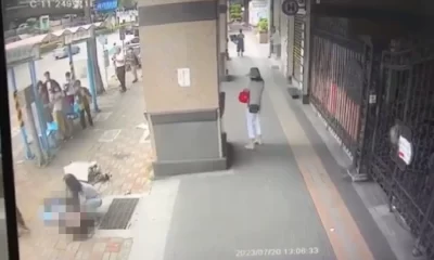 Video: Le cae un aire acondicionado a una estudiante y muere, en Taiwan