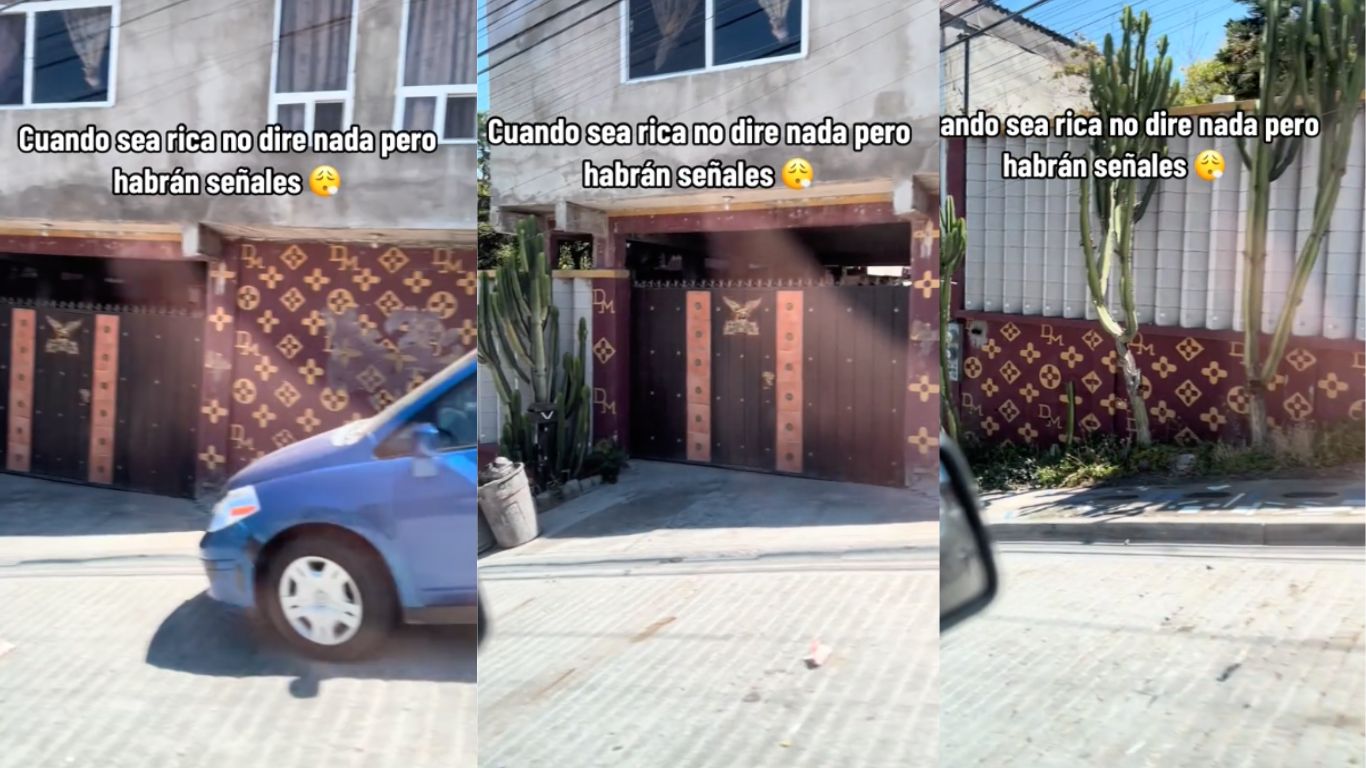 Tijuana hills? TikTok exhibe casa pintada con logos de Louis Vuitton y se  viraliza