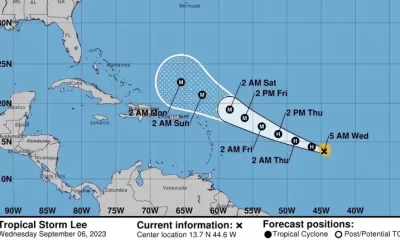 Huracán Lee podría azotar el Caribe
