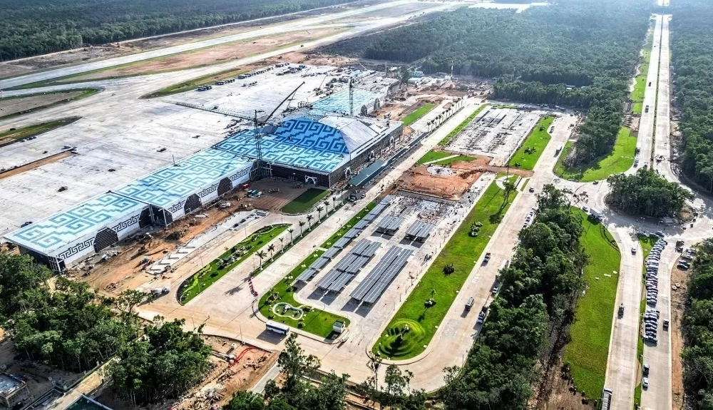 Vista aerea del Aeropuerto de Tulum