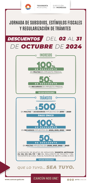 Jornada de subsidios del  16 al 31 de octubre de 2024