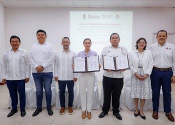 Ana Paty Peralta, firma convenio de colaboración con el Centro de Conciliación Laboral del Estado de Quintana Roo