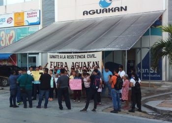 Protesta Contra Aguakan en Quintana Roo