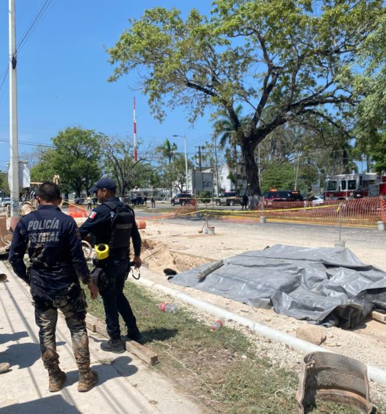 Derrumbe de excavacion en Chetumal Dos personas fallecidas