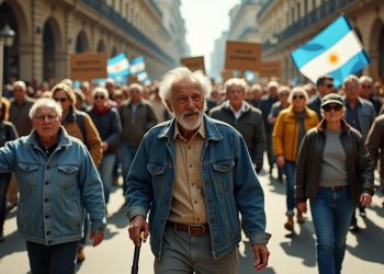 Enfrentamientos y represion marcan la protesta de jubilados en Argentina