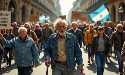 Enfrentamientos y represion marcan la protesta de jubilados en Argentina