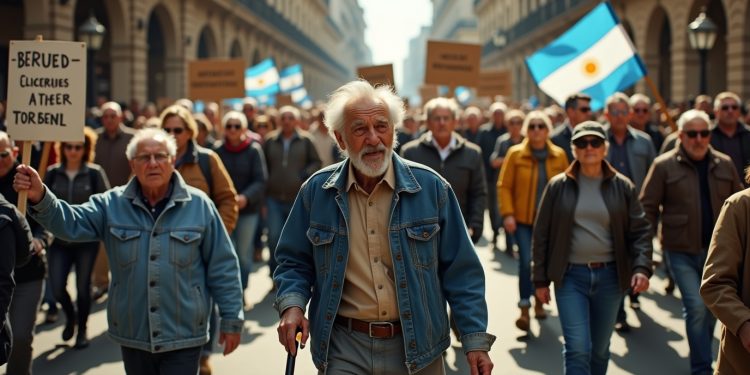 Enfrentamientos y represion marcan la protesta de jubilados en Argentina