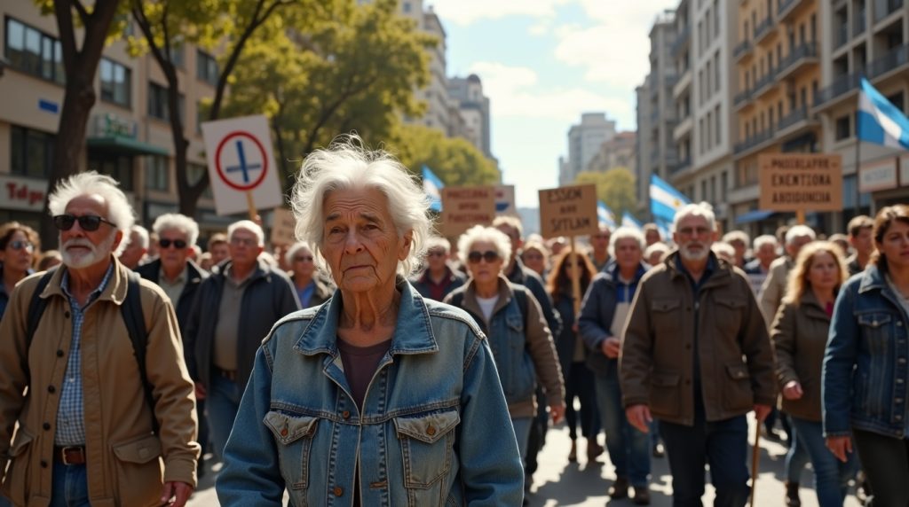 Milei habla de la protesta de jubilados en Argentina