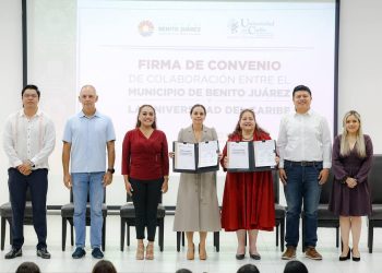 Ana Paty Peralta y la Universidad del Caribe firman convenio de colaboración en Cancún