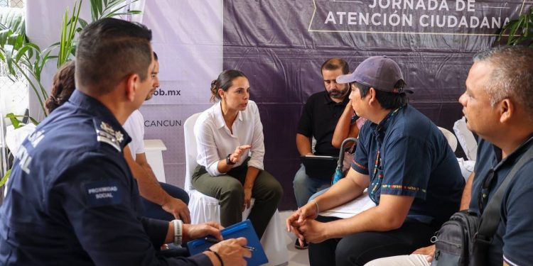 Realizan Jornada de Atención Ciudadana “Cancún nos une” en la colonia “La Chiapaneca”