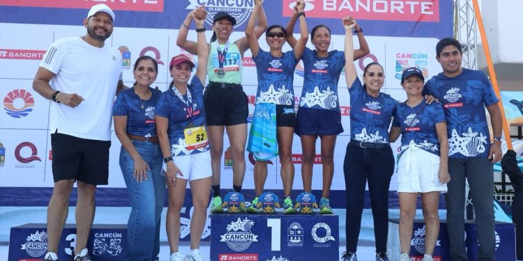 Realizan el “Medio Maratón Cancún 2025”