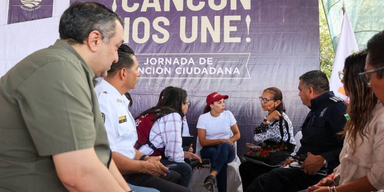 Realizan Jornada de Atención Ciudadana “¡Cancún nos Une!” en la SM 227 de Cancún