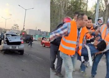 Aparatoso accidente en carretera Playa del Carmen deja una mujer decapitada​