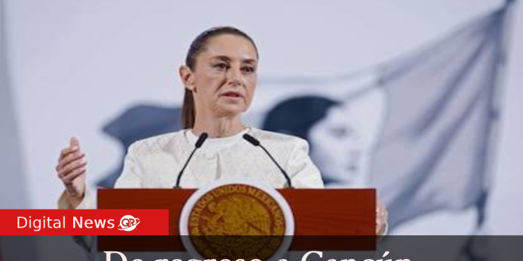 De gira por Quintana Roo: Claudia Sheinbaum en Cancún