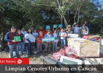 ¡Un gran cambio! Limpian cenotes urbanos en Cancún