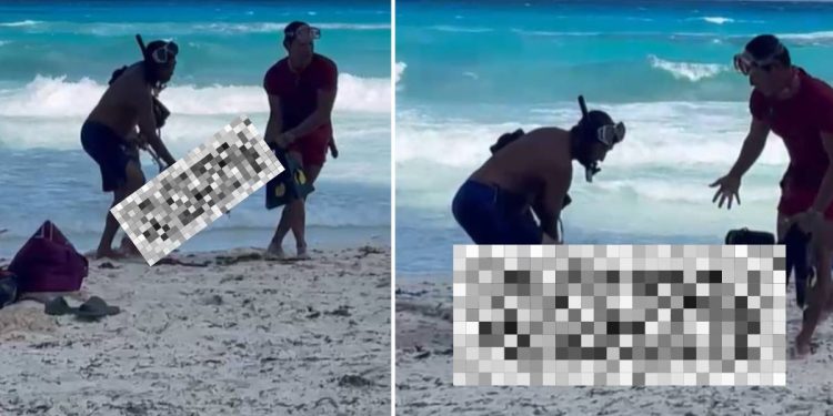 Recalan restos de turista desaparecido en playa de Cancun que ocurrio realmente