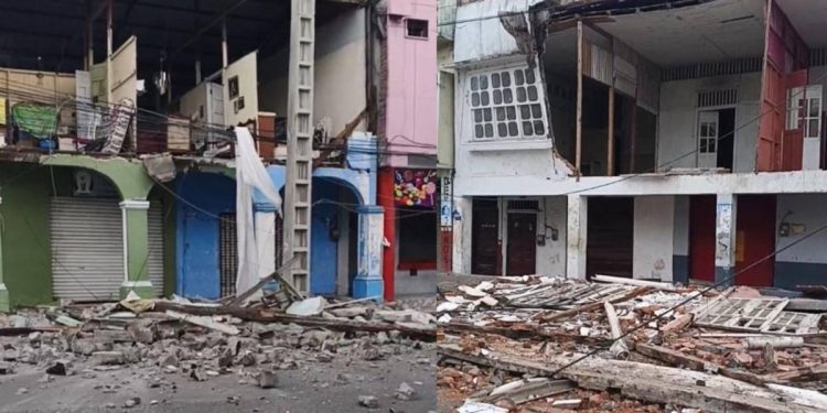 Sismo de 6 3 grados en Ecuador dejo al menos 60 viviendas colapsadas
