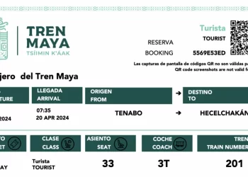 Cómo cancelar un boleto del Tren Maya