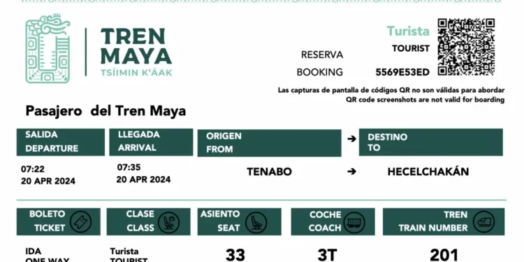 Cómo cancelar un boleto del Tren Maya