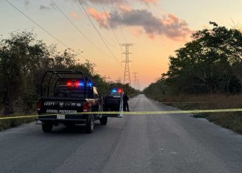 Cráneo humano en Fraccionamiento Real Valencia de Cancún