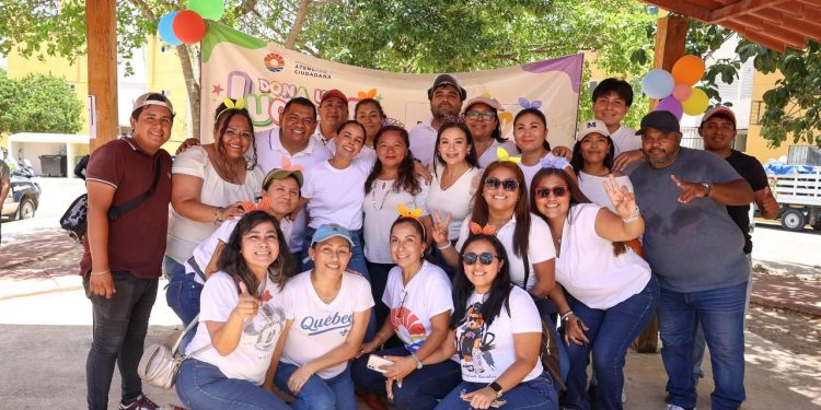 Realizan el evento “Regalando Sonrisas por el Día de las Niñas y de los Niños” en el Fraccionamiento Cielo Nuevo de Cancún