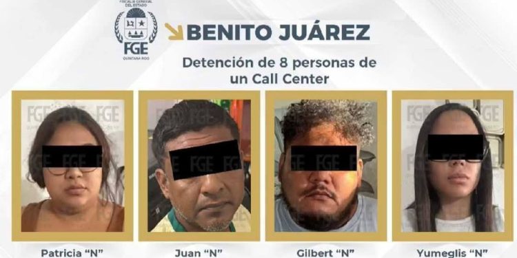 Detienen a operadores de red de fraudes en Cancún