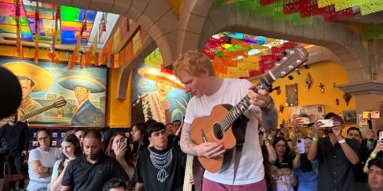 Ed Sheeran se avienta palomazo en Garibaldi y deja a todos boquiabiertos