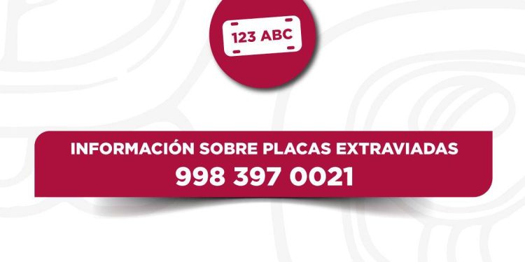 Extravió de placas