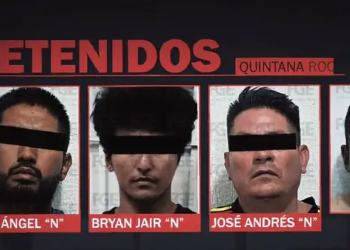 Delincuentes detenidos en Cancun