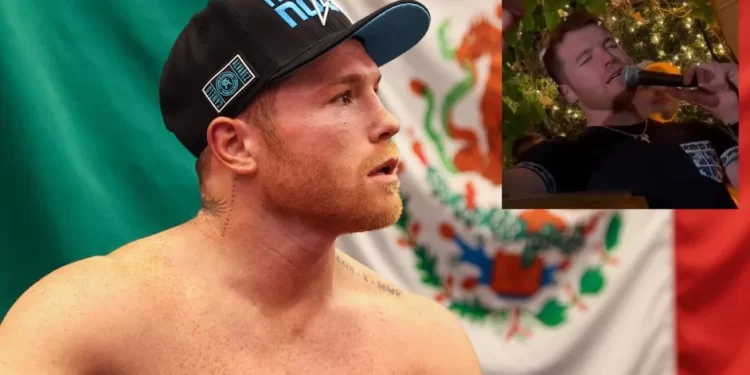 ¿El Canelo Álvarez borracho en una fiesta?
