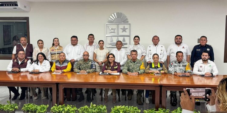 Realizan Primera Sesión Ordinaria del Consejo Estatal de Protección Civil e Instalación del Comité Operativo para la Temporada de Lluvias y Ciclones Tropicales 2025