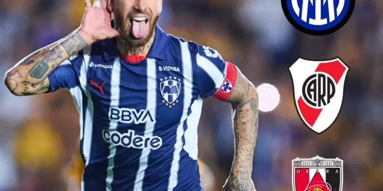 Jugador de Rayados celebra un gol rumbo al Mundial de Clubes