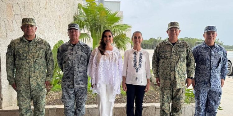 Claudia Sheinbaum visita Quintana Roo y supervisa avances en salud junto a Mara Lezama