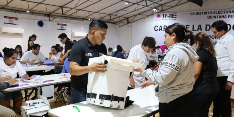Inicia el proceso de computos distritales del PEEPJF en Quintana Roo