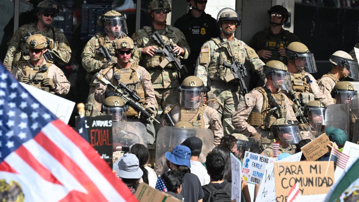 Por que esta desplegada la Guardia Nacional en California