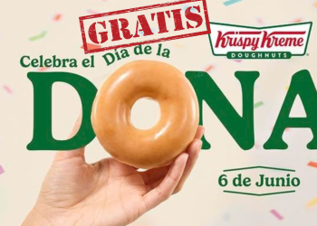 ¡Donas gratis de Krispy Kreme este Viernes 6 de Junio!