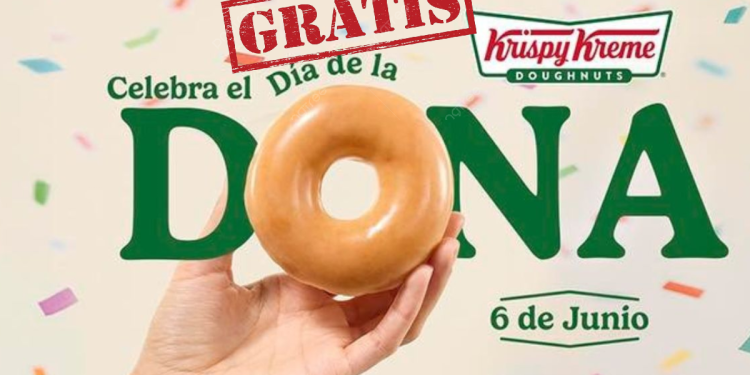 ¡Donas gratis de Krispy Kreme este Viernes 6 de Junio!