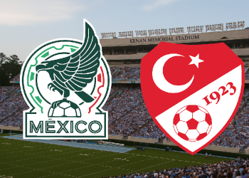 Jugadores de México y Turquía preparándose para el partido amistoso 2025