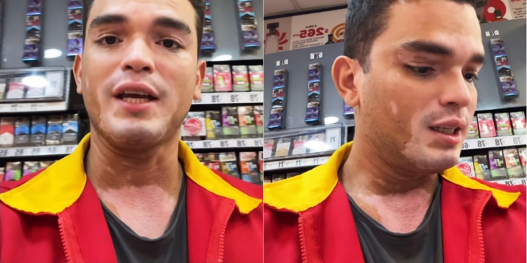 Daniel Ruenes, actor de Televisa, trabajando en tienda OXXO