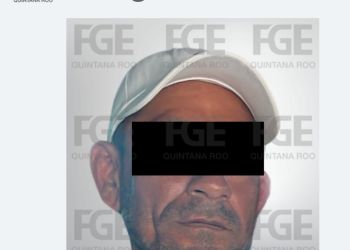 Retrato del presunto agresor detenido por ataque con ácido en Cancún