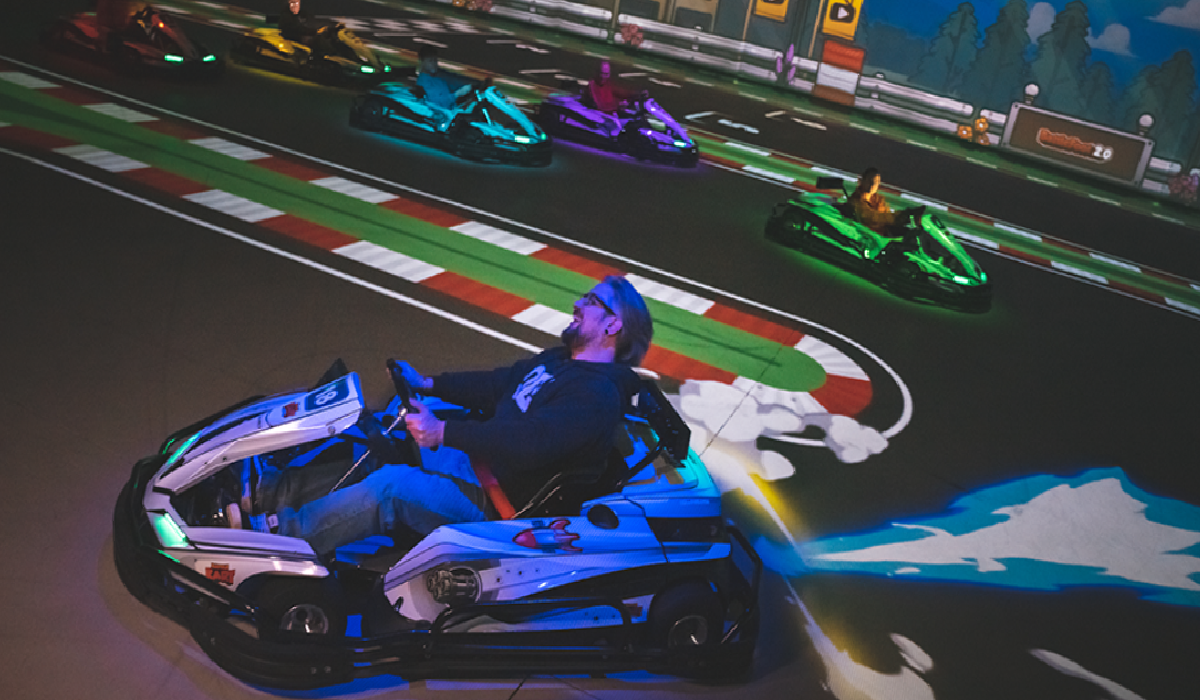 Modo de juego clásico en BattleKart con karts y cohetes