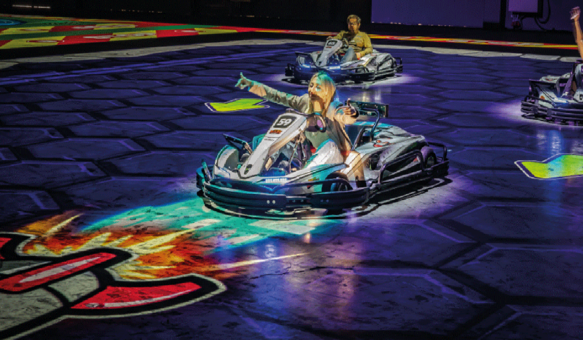 Modo BattleVirus en BattleKart con virus verde y combate virtual
