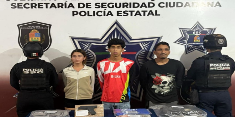Delincuentes detenidos por narcomenudeo en Cancun