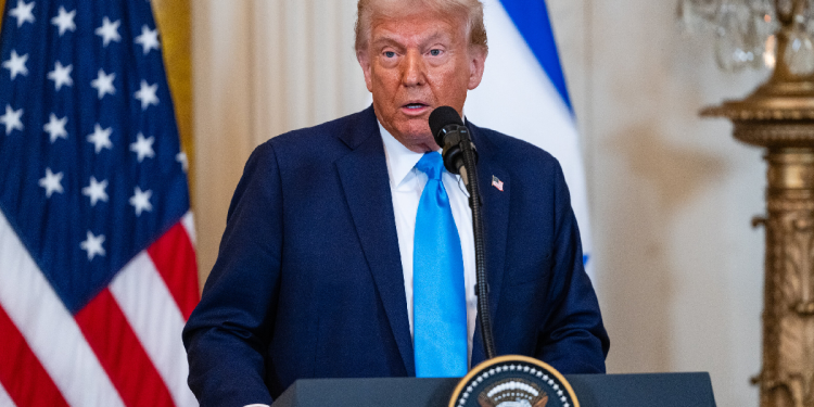 Donald Trump en conferencia sobre apoyo de Estados Unidos a Israel