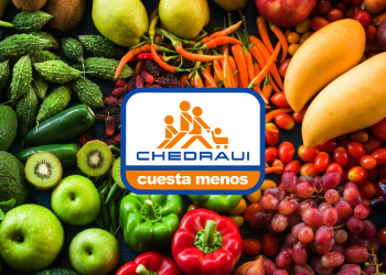 Frutas y verduras frescas en Chedraui durante Martimiércoles