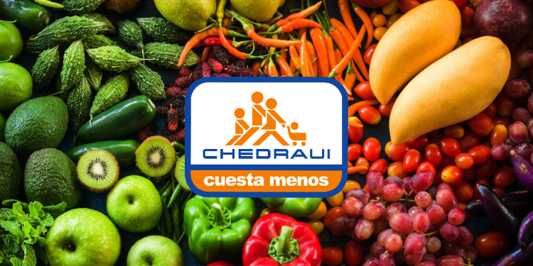 Frutas y verduras frescas en Chedraui durante Martimiércoles