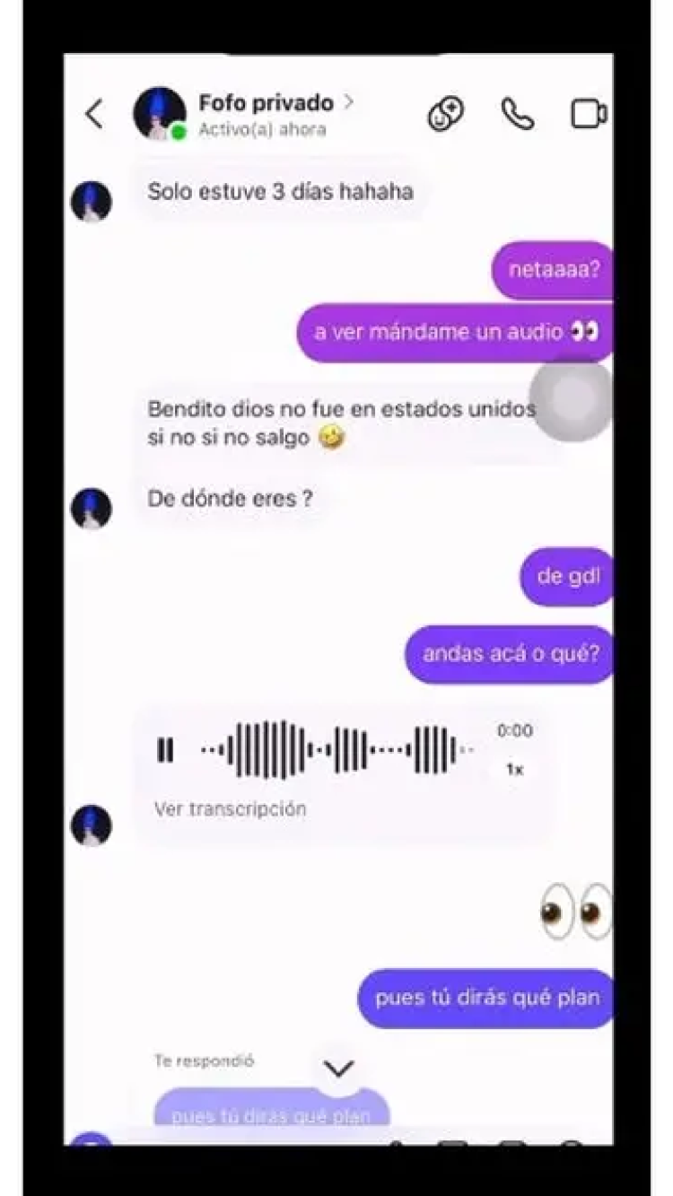 Seguidora publica mensajes atribuidos a Fofo Márquez