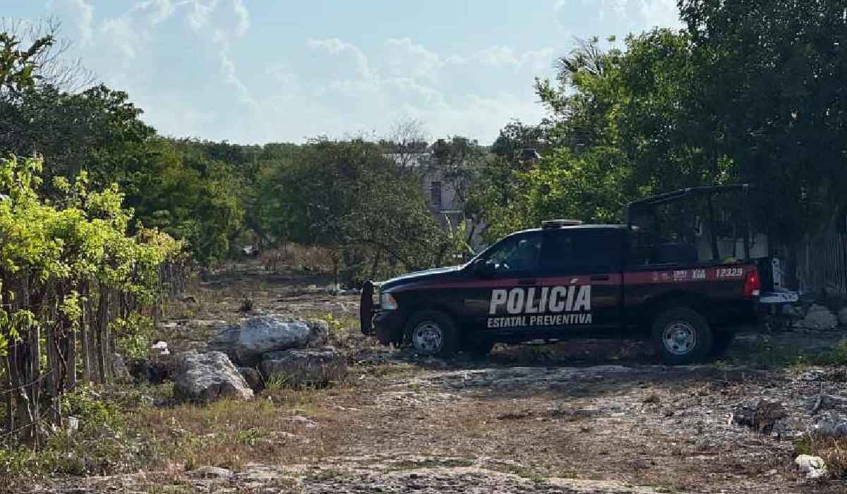 Vista lateral de agentes de la SSC en la Región 243 Cancún