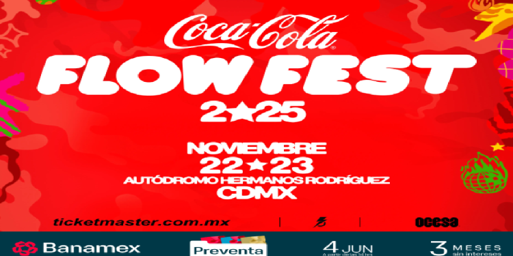 Pancarta oficial del Flow Fest 2025