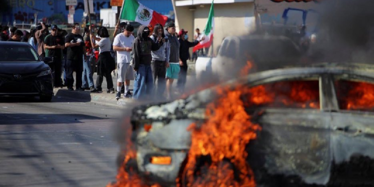 Protestas en California